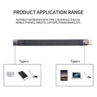 Farsince USB4 USB-C 40 Gbit/s Flexibles Verlängerung kabel Flaches kurzes FPC USB 4 Kabel 5A 240W Schnell ladekabel