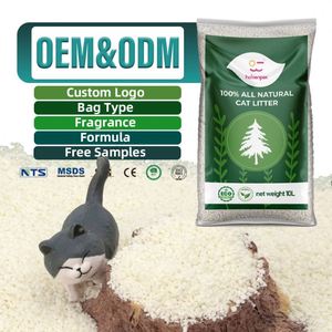 Échantillons Gratuits – Litière pour Chat en Cassave, Marque Blanche, Vente en Gros, Premium, Forte Agglomération, Propre et Sans Poussière, Soluble dans l'Eau - Product Image 1
