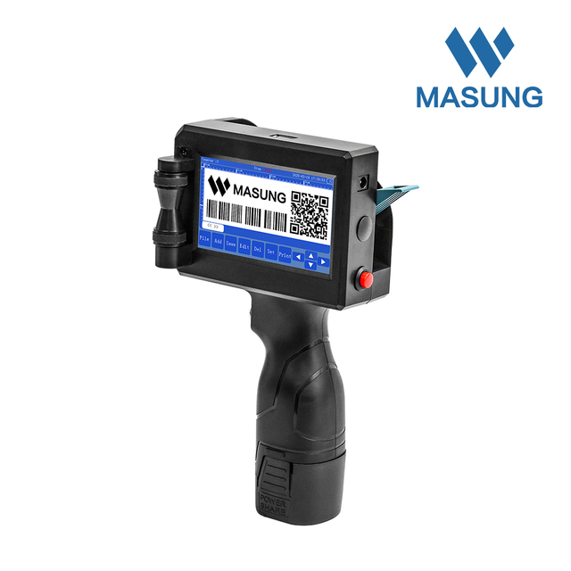 MASUNG MS-CHP10 Handheld Inkjet Printer | 600DPI High Resolution, 16.8V Battery, Portable for Industrial Coding & Marking