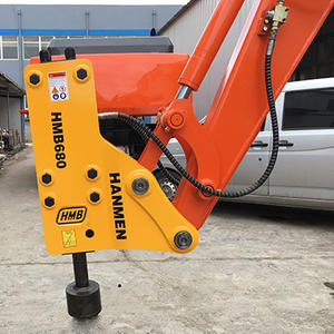 Mini escavatore Post Driver Rock Breaker Driver martello pila 53mm scalpello idraulico martello - Product Image 4