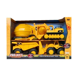 Mainan mobil mainan untuk anak-anak, mainan mobil tim konstruksi buldoser besar untuk anak-anak