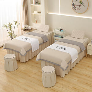 Beauty Spa Salon Drap <span class=keywords><strong>de</strong></span> <span class=keywords><strong>lit</strong></span> Couvre-<span class=keywords><strong>lit</strong></span> Couverture complète avec jupe Housse <span class=keywords><strong>de</strong></span> protection pour <span class=keywords><strong>lit</strong></span> <span class=keywords><strong>de</strong></span> massage en polyester - Product Image 6