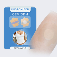 Cache-tétons OEM jetables pour femmes, 2,95 pouces, grands, en gel de silicone de qualité médicale, hypoallergéniques, ultra-fins