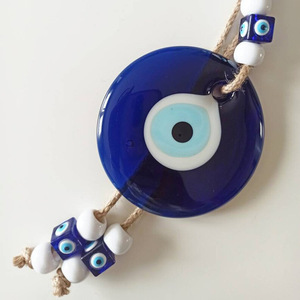 Protección del hogar, decoración colgante de pared griega, estilo multiturco, mal de ojo, cuerda de cáñamo, accesorios decorativos para coche, protección de ojos azules - Product Image 3