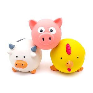 Lateks gıcırtılı hayvan şekilli köpek çiğneme oyuncakları diş taşlama Pet oyuncak - Product Image 6