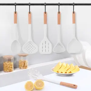 Hot Selling 6 In 1 Silicone Utensil Set BPA Free Kitchenware Cookware Sets Kitchen Cooking Utensil Set