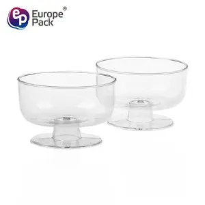 Mini vaso de Martini de plástico desechable, Mini tazas de postre transparentes, vasos de cóctel, helado, Mousse, Copa PS de plástico desechable