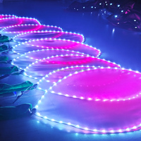 Accessoire de danse LED en forme de pétale lumineux pour spectacle sur scène, festival, événement, fête, concert, boîte de nuit, spectacle de mariage