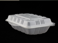 Automatische inline thermoformmachine voor het maken van wegwerp plastic PP transparante clamshell dozen