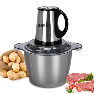 Picadora de Carne Eléctrica Gemar de 1L y 3L, Procesador de Alimentos para Bebés Multifuncional de Acero Inoxidable, Licuadora de Cocina Doméstica - Product Image 4