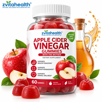 Gummies de Vinaigre de Cidre de Pomme pour Adultes Marque Blanche – Complément Alimentaire ACV pour la Digestion et la Gestion du Poids – 60 Unités