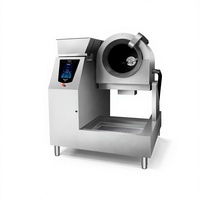 Machine à frire commerciale semi-automatique SEMIKRON SMK-TS-15L, cuve basculante robotisée, en acier inoxydable, équipement gaz/électrique