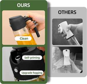 Nouvelle Arrivée 2026 – Pot à Huile en Verre 470 ml 2-en-1 : Vaporisateur et Verseur d'Huile d'Olive Écologique – Meilleure Vente - Product Image 6