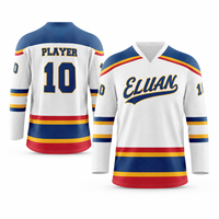 Maillot de hockey sur glace brodé sur mesure pour joueurs adultes et jeunes, pour entraînements, compétitions et matchs, commandes en gros pour équipes de club