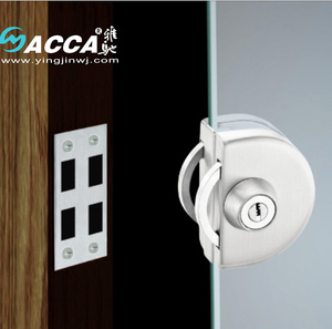 AC-L776 commercial <span class=keywords><strong>Double</strong></span> porte en <span class=keywords><strong>verre</strong></span> Serrure centrale Serrure de porte coulissante en <span class=keywords><strong>verre</strong></span> sans cadre Serrure de <span class=keywords><strong>verre</strong></span> à mur - Product Image 6