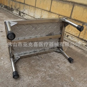 Thickened all-stainless steel footstool, suitable for home and outdoor use, non-slip <b>steps</b>, footstools, and hospital - Product Image 3