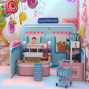 BEILAI Nuevo Material, Juego de Imitación Realista de Ciudad, Juego de Roles para Niños, Área de Juegos Interior Suave para Niños Pequeños - Product Image 4