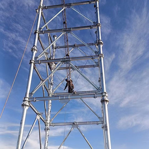 Chất lượng cao 20m 25M 30M 35M 45M 50M 55M 60M ba chân tự hỗ trợ lưới thép hẹp cơ <span class=keywords><strong>s</strong></span>ở LTE Viễn Thông tháp - Product Image 3