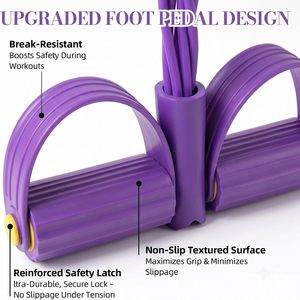 6 Bandas de Resistencia Elásticas para Ejercicios de Fitness, Material EVA+TPE de Alta Calidad, para Abdominales y Trabajos de Fuerza - Product Image 2
