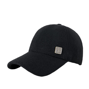 Casquette de baseball pour homme, doublée en polaire, chapeau chaud d'hiver avec logo, protection solaire - Product Image 1