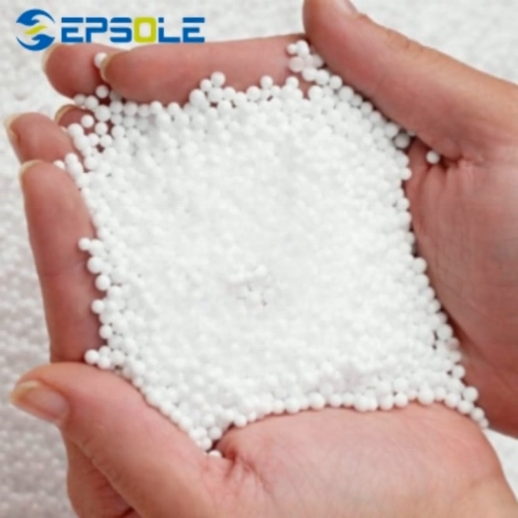 ईपीएस कणिकाओं ईपीएस कच्चे माल विस्तार योग्य Polystyrene EPS सीमेंट छत के लिए गोली