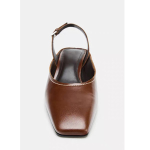 2025 nuevos productos de invierno, zapatos sexis para exteriores para mujer, <span class=keywords><strong>edición</strong></span> <span class=keywords><strong>limitada</strong></span> de cuero, punta cuadrada, tacón medio grueso - Product Image 2