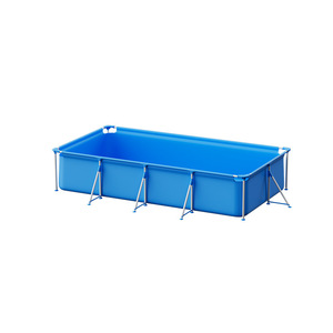 Kolam Renang Tiup Berbingkai PVC untuk Rumah, Halaman Luar Ruangan, Berbagai Ukuran, Jaring Tebal, Rangka Tritech Tahan Lama, Tangga Pengaman - Product Image 6