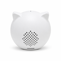 Réveil intelligent en forme de chat robot avec affichage de l'heure mondiale, Wi-Fi et assistant vocal pour tables de chevet et routines quotidiennes à la maison