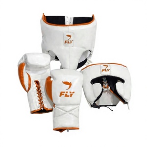 Gants de MMA en cuir de haute qualité, les plus vendus, couleur personnalisable, Fly Pro, ensemble de boxe pour le sparring, avec lacets et sangle de poignet réglable - Product Image 1