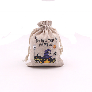 Bolsa de lona Bolsa de dulces con cordón Bolsa creativa con cordón de Halloween Trick or Treat Cute Snack Packaging - Product Image 6