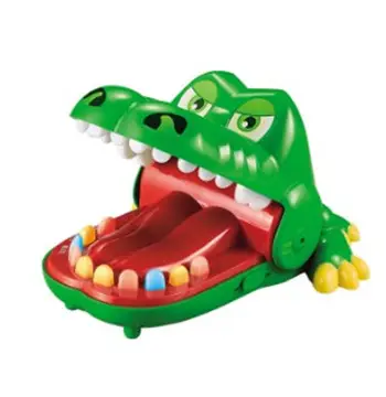 DF Large Crocodile Mouth Bite Finger Game Toys Funny Dentist Bite Joke Toy for Kids Family Prank Tricks decompression toys best