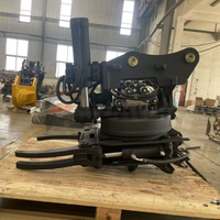 Pince de maintien puissante, cylindre à double inclinaison, rotateur hydraulique pour excavatrice de 9 à 15 tonnes