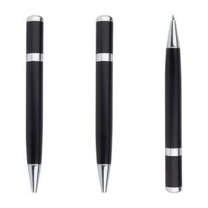 Elegante Bolígrafo de Metal de Lujo, Bolígrafo de Rodillo Único en Negro Mate y Blanco con Logotipo Personalizado, el Mejor Regalo para Jefes y Mentores - Product Image 3