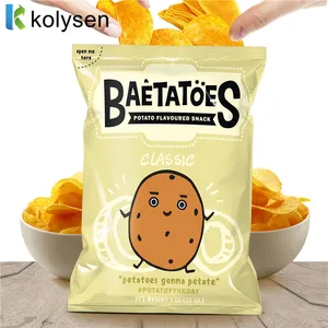 China Supplier Customized Mylar Bag Plastic Foil Potato Chips Bag Hot Seal Packaging for Food