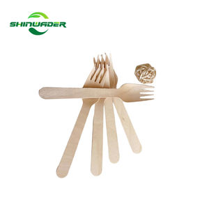 Prix usine jetable en bois cuillère fourchette couteau <span class=keywords><strong>biodégradable</strong></span> bois vaisselle couverts ensemble pour Camping hôtel comestible - Product Image 5