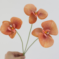 Plante artificielle Phalaenopsis de luxe imprimée en 3D pour la décoration de la maison, du salon, des mariages, des tables et comme guide d'allée, fleur artificielle
