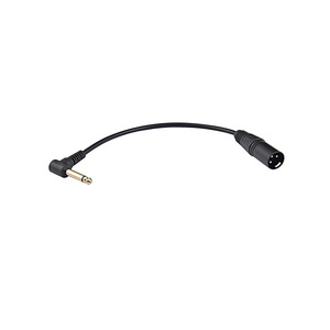 Adaptateur de câble <span class=keywords><strong>mono</strong></span> TS 6,35 mm à <span class=keywords><strong>XLR</strong></span> asymétrique à angle de 90 degrés pour microphone, guitare, amplificateur, mélangeur, 30 cm - Product Image 6