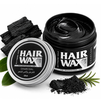 Cire capillaire au charbon actif à marque privée, logo personnalisé, tenue forte, fini mat, cire texturisante pour salons de coiffure et marques de coiffure
