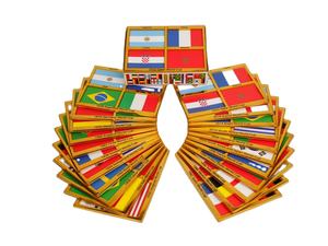 CS Gift Serie Completa Coppa <span class=keywords><strong>del</strong></span> <span class=keywords><strong>Mondo</strong></span> di Calcio Bandiere dei 4 <span class=keywords><strong>Paesi</strong></span> Principali Personalizzabili Collezione Sportiva Durevole di Valore a Lungo Termine - Product Image 4