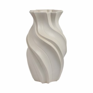 Vaso in ceramica con design scultoreo a spirale per l'arredamento del soggiorno - Product Image 4