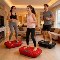 Luxuriöse Vibrationsplatte aus ABS-Material mit Fernbedienung für bequemes Heimtraining und Schlankheitsförderung