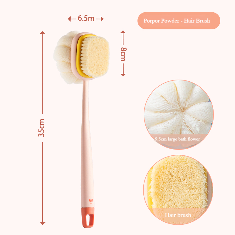 Pinceau applicateur de poudre pour cheveux, couleur orange porpora.
