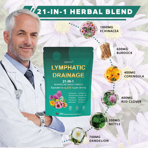 Integratori per il Drenaggio Linfatico OEM in Offerta Speciale - Supplemento per il Sistema Linfatico e la Pulizia per Uomini e Donne, per una Circolazione Sana, 240 Softgel - Product Image 4