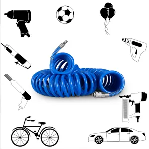 15m PE High Pressure Nylon Air Brake Coil Hose Coiling Tube