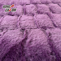 Tissu en fausse fourrure douce Kingcason 100% polyester tricoté 185GSM, largeur 220CM, pour textiles de maison, housses de canapé, sacs et jouets