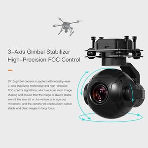 Caméra stabilisée 3 axes SIYI ZR10, 2K 4MP, zoom hybride 30X, HDR, vision nocturne Starlight, légère, pour drone quadricoptère - Product Image 5