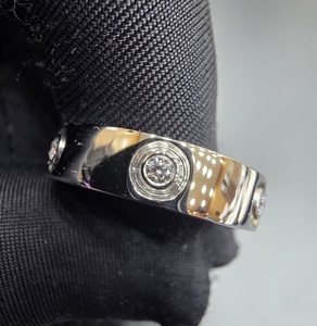 Anillo de Lujo Clásico de Platino PT950 con Diamante Cultivado en Laboratorio, Joyería Moderna Unisex para Boda con Brillo Radiante para Aniversario o Fiesta - Product Image 4