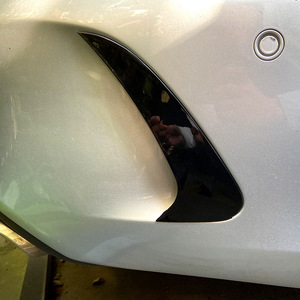 Mercedes-Benz CLS-Class W218 Rear Bumper Canard Piano Black Carbon Fiber Texture Plastic Weather Shields 2014-2017 - Product Image 3