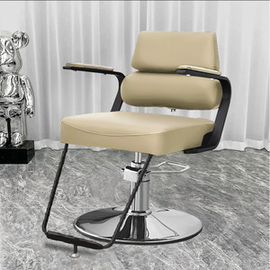 <span class=keywords><strong>Chaise</strong></span> ergonomique en cuir <span class=keywords><strong>de</strong></span> style moderne haut <span class=keywords><strong>de</strong></span> gamme pour salon <span class=keywords><strong>de</strong></span> coiffure, siège <span class=keywords><strong>de</strong></span> coupe <span class=keywords><strong>de</strong></span> cheveux professionnel rotatif avec repose-pieds réglable - Product Image 1