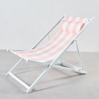 Chaise longue pliante en bois personnalisable avec logo imprimé, prix d'usine en gros de Chine, chaises de plage